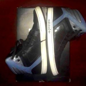 Adidas Classic High Top Black/Grey Sz 12